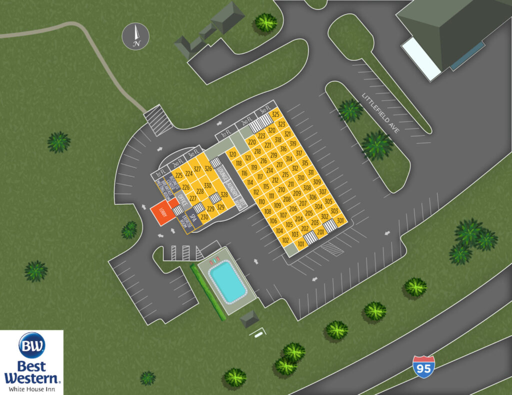 White House Inn Map